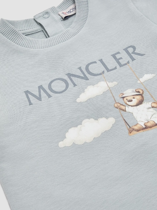 Moncler Teddy Bear Pattern Jumpsuit In Green