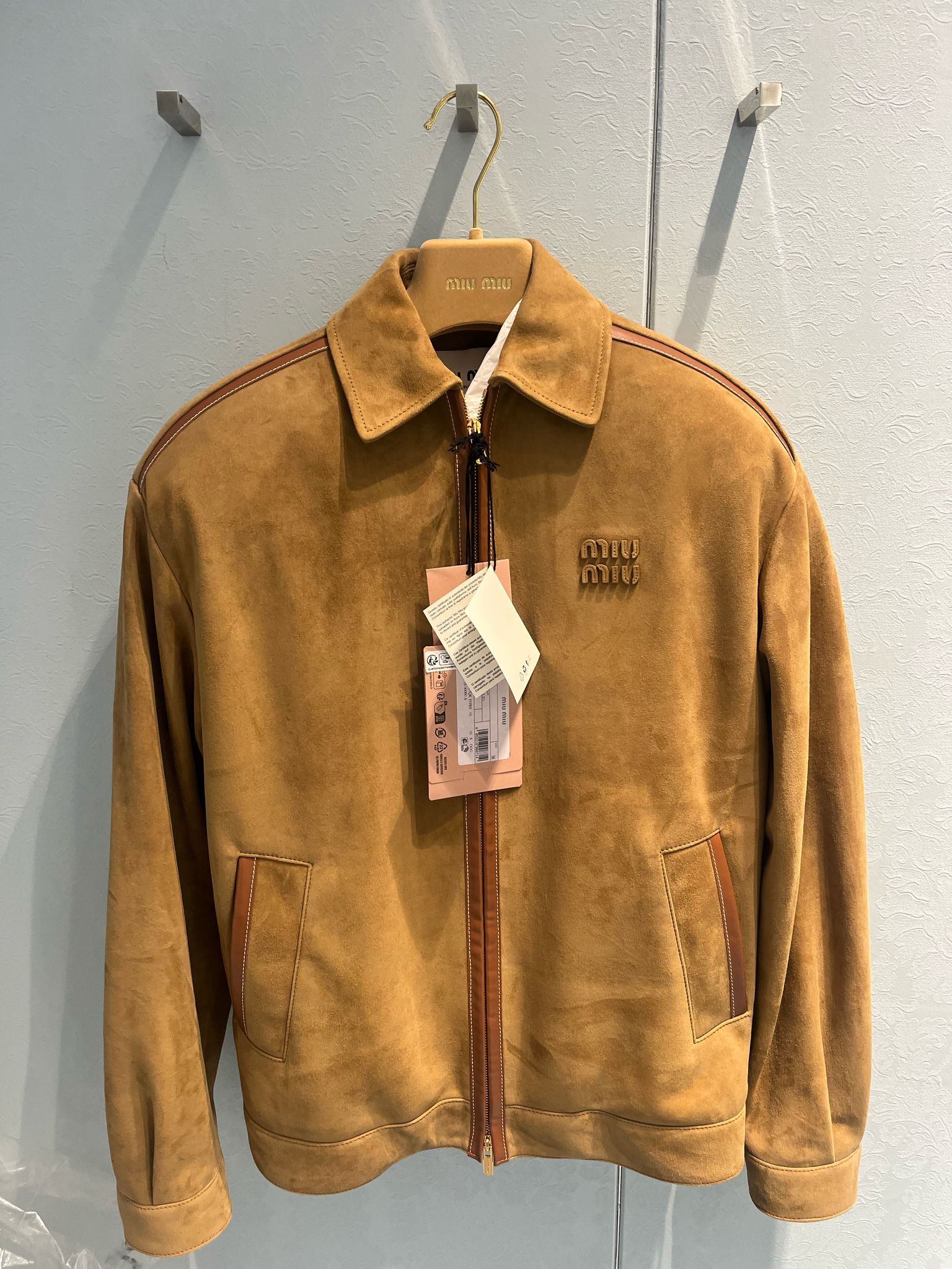 Miu Miu Suede Blouson Jacket