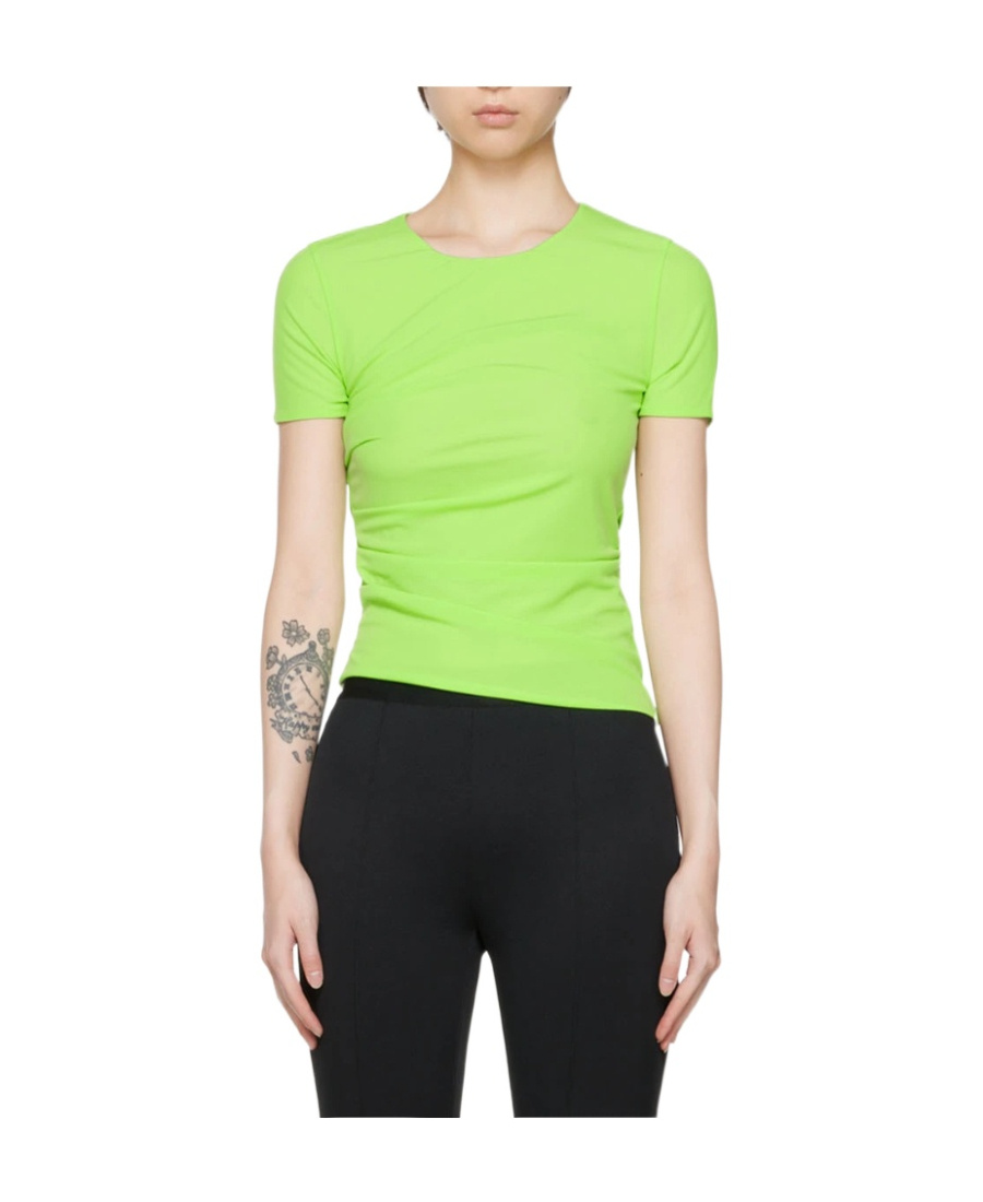 Helmut Lang Reversible Short Sleeve Tee In Green