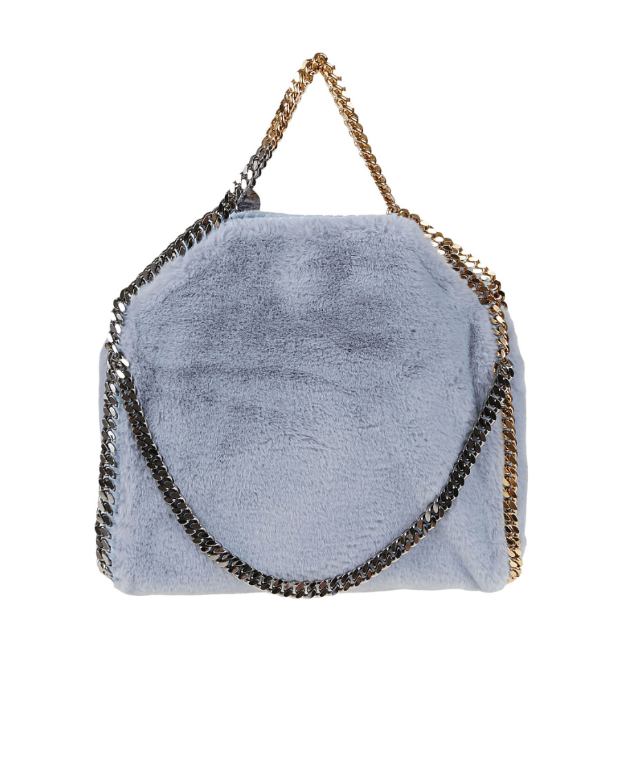 Stella Mccartney Falabella Chain Linked Tote Bag In Blue