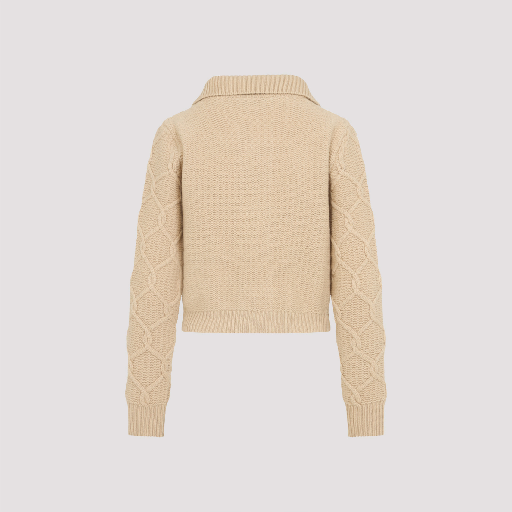 Etro Embroidered Cable-knit Wool And Cashmere-blend Cardigan In Neutral