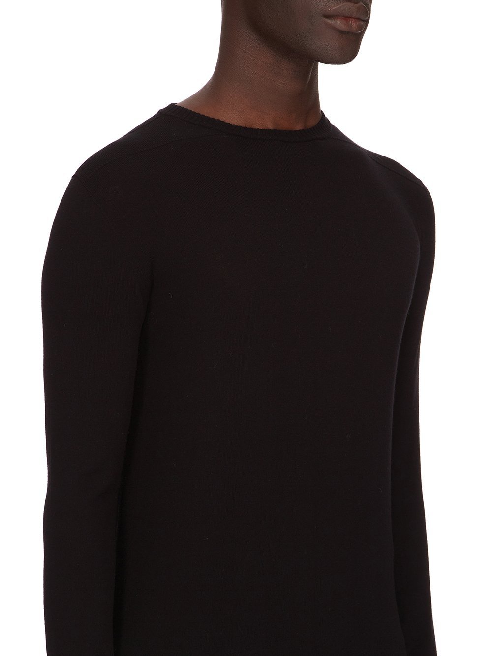 Rick Owens Biker Level Long-sleeve Jumper In Black
