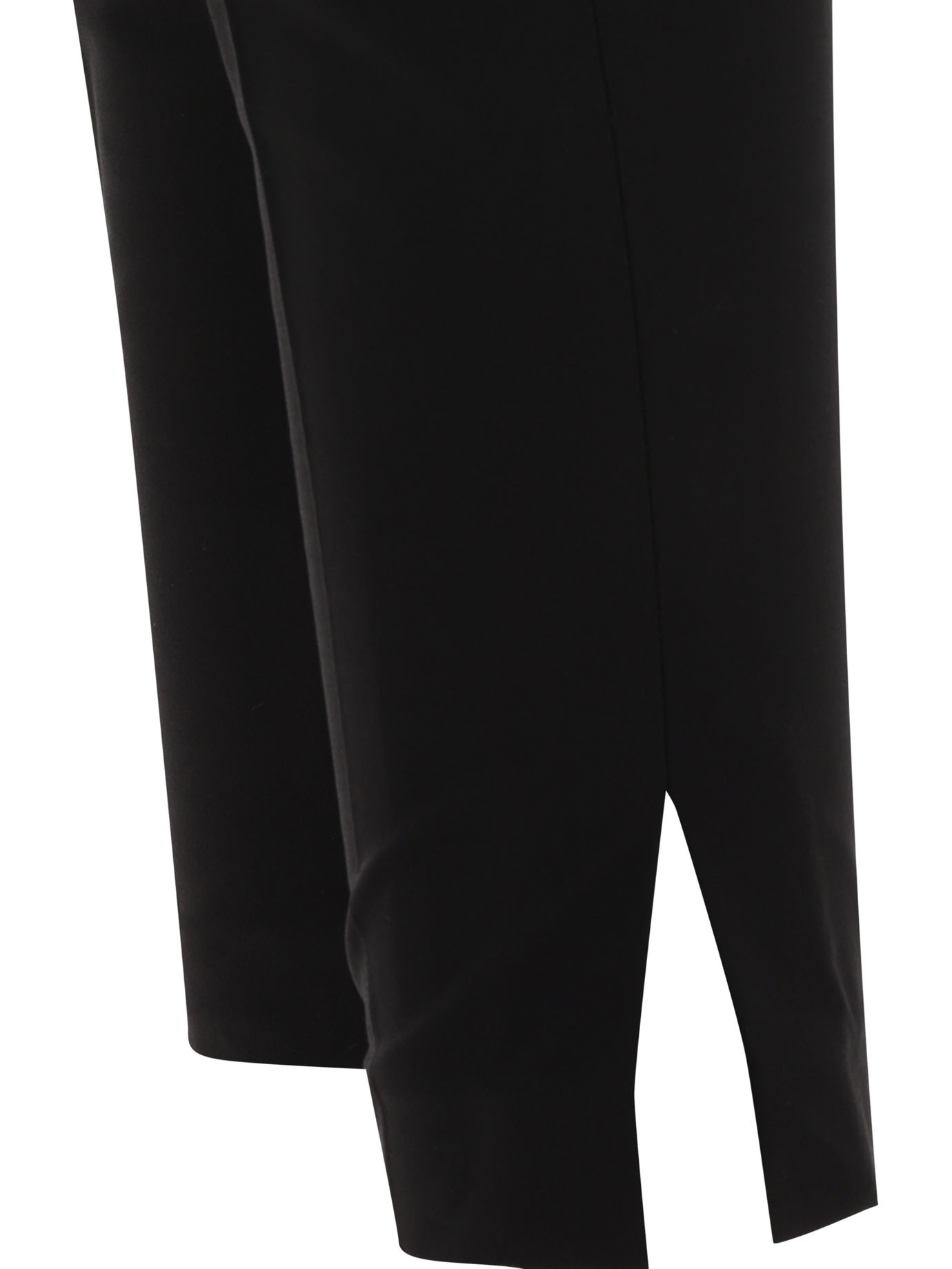 Brunello Cucinelli High-waisted Cropped Trousers In Black