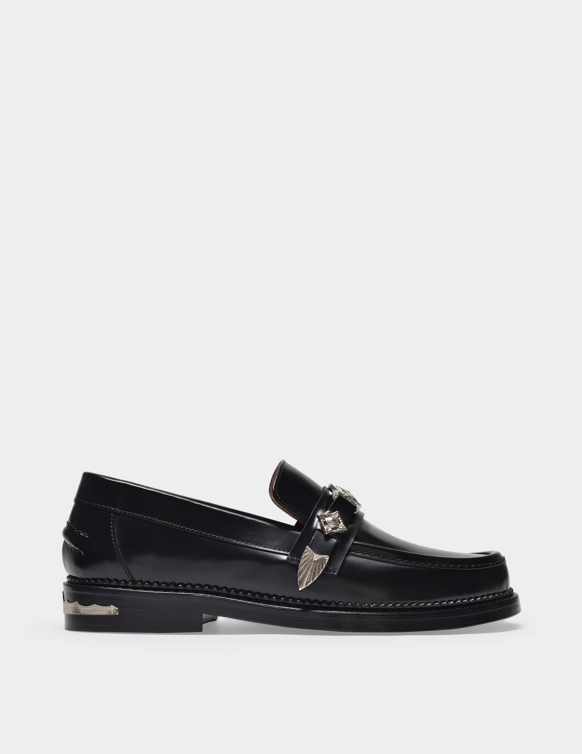 Toga Virilis Classic Polido Loafers In Black