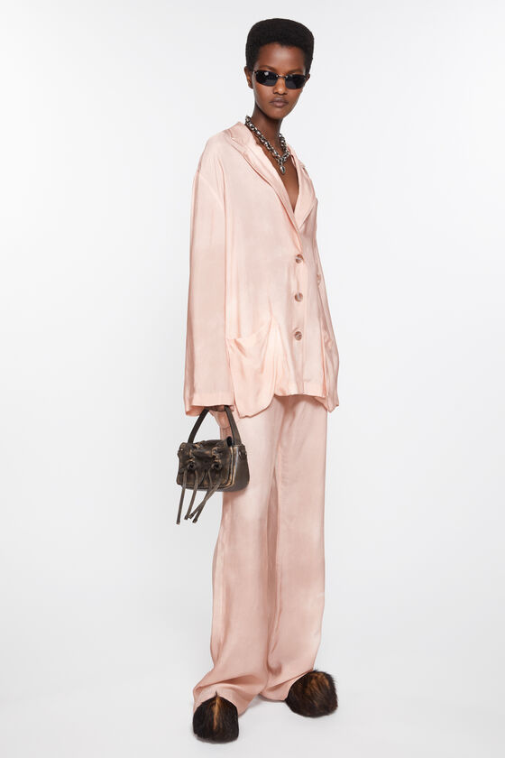 Acne Studios Single-breasted Blazer In Nude