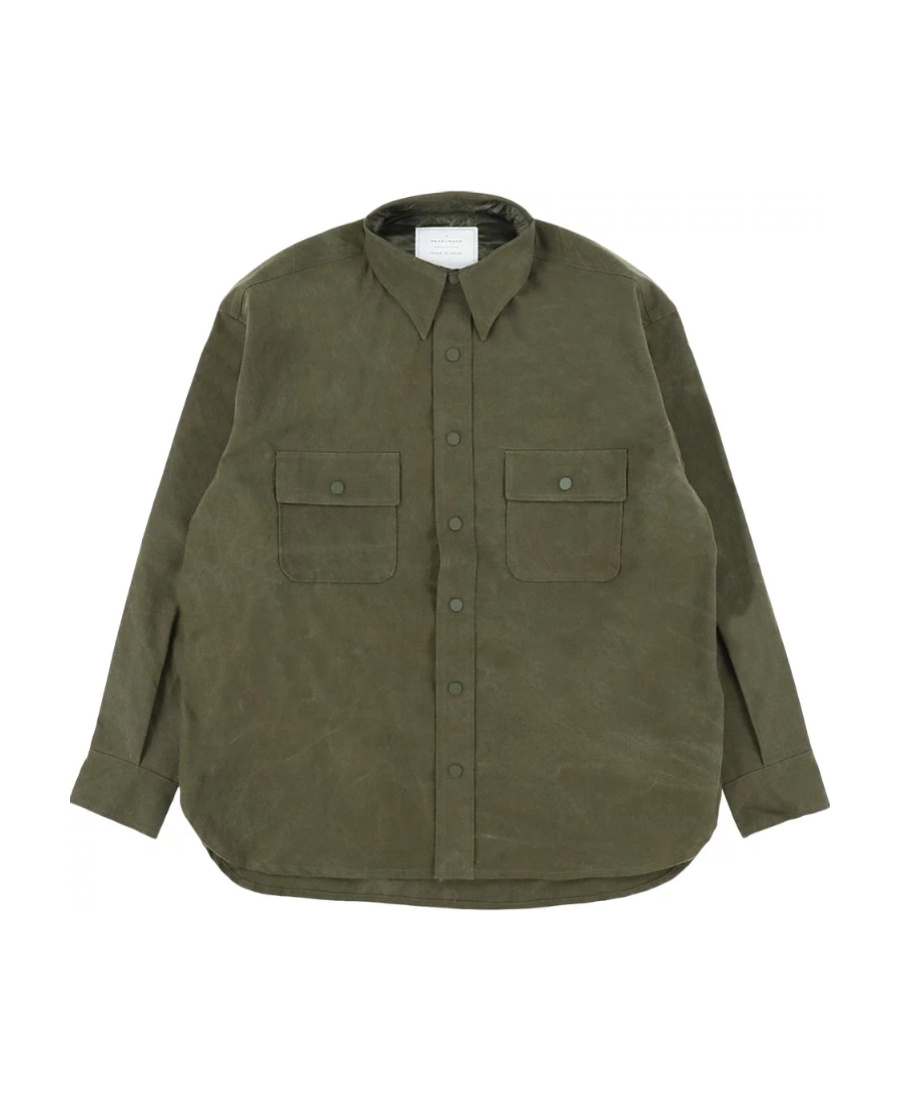Readymade Logo-print Cargo Shirt In Green