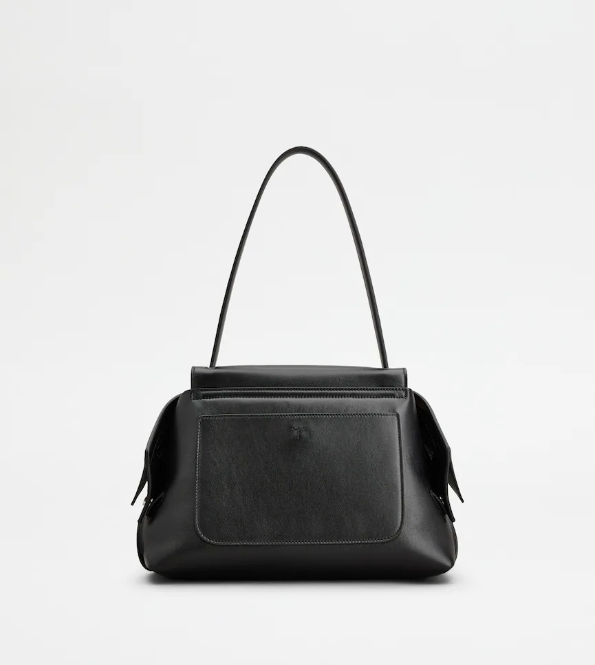 Tod's Wave Small Leather Bag In Black