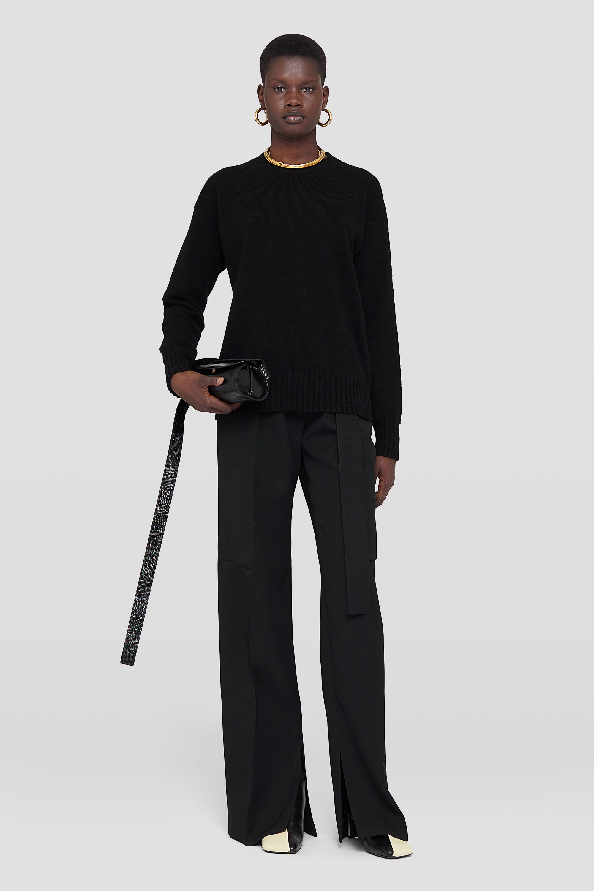 JIL SANDER JIL SANDER CREWNECK RIBBED JUMPER