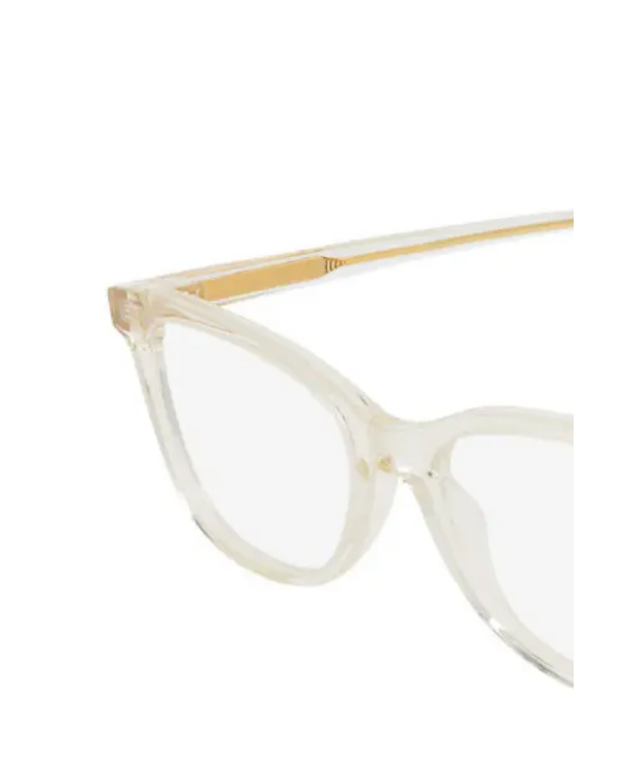 Bottega Veneta Logo Detail Flat Lens In White