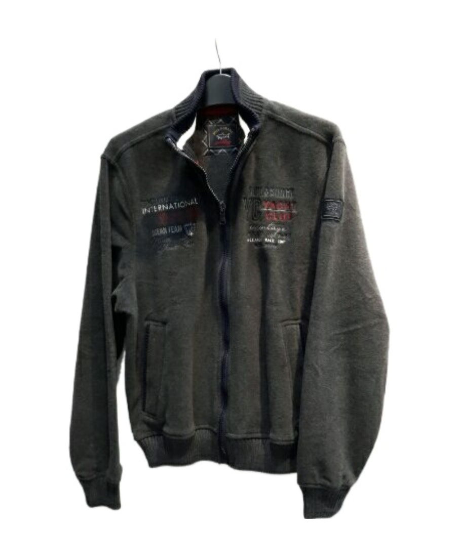Paul & Shark Zipper Casual Jacket In Black