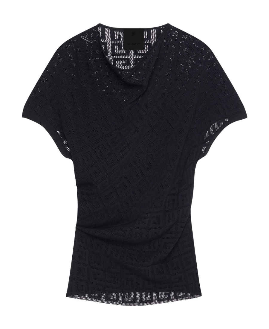 Givenchy 4g Jacquard T-shirt In Black