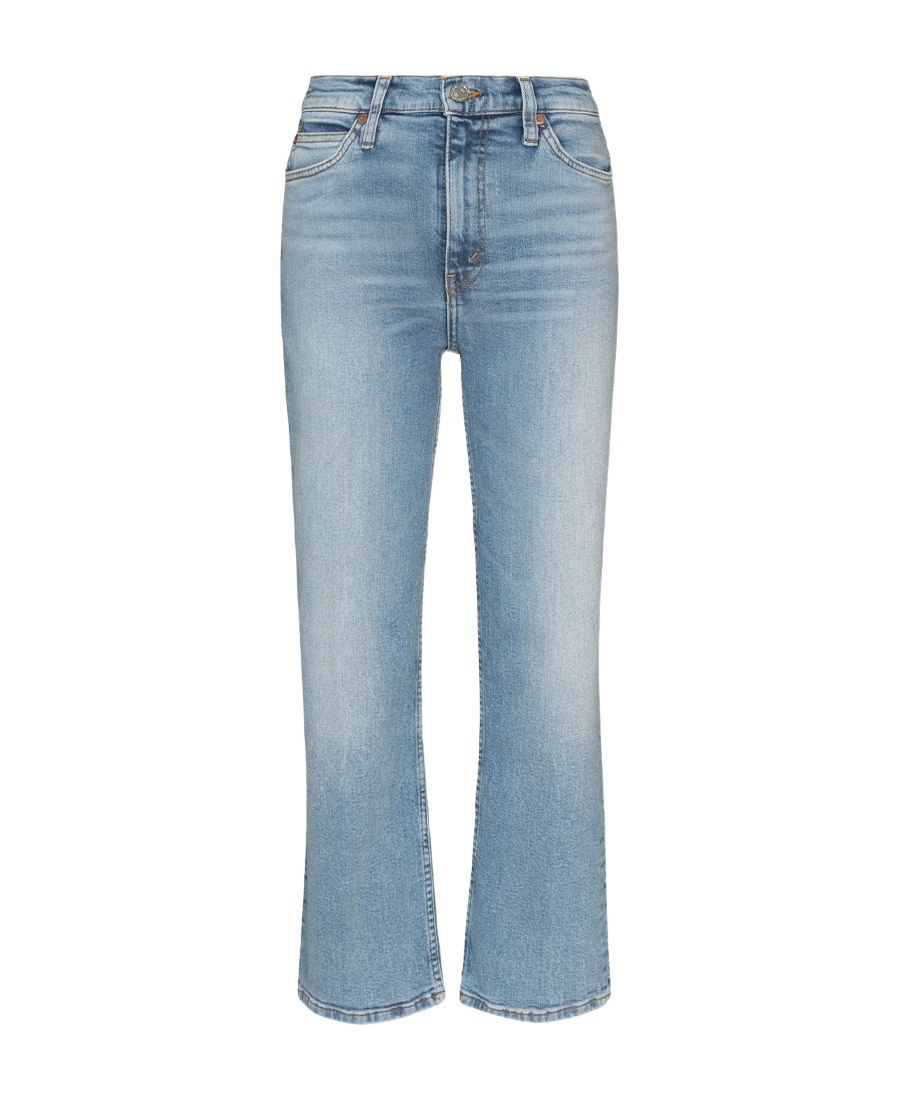 Re/done Re Done 70s Crp Bt Ct Jns Blu In Blue