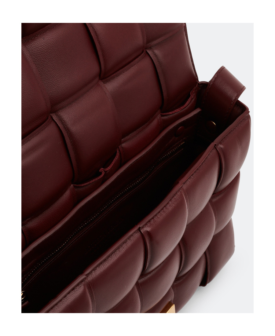 Bottega Veneta Small Padded Cassette Intrecciato Leather Crossbody Bag In Brown