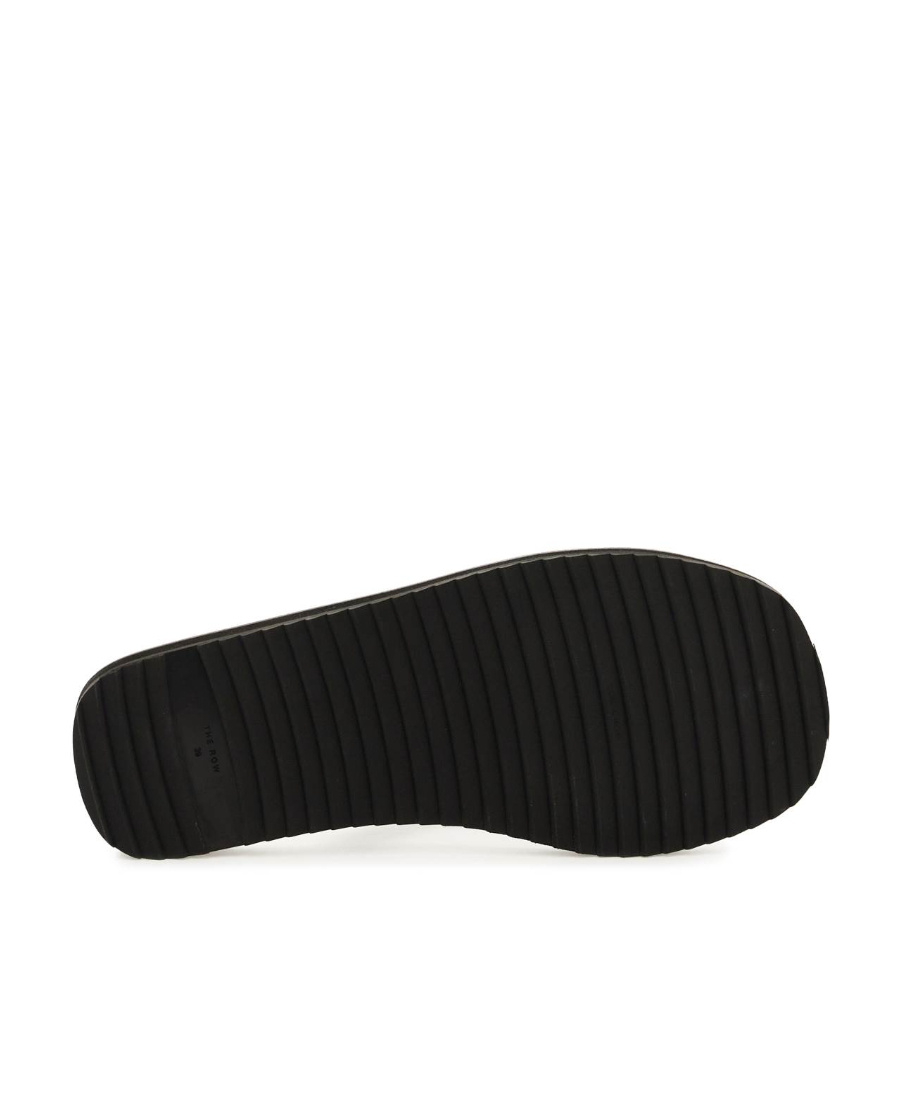 THE ROW THONG-STRAP LEATHER FLIP FLOPS