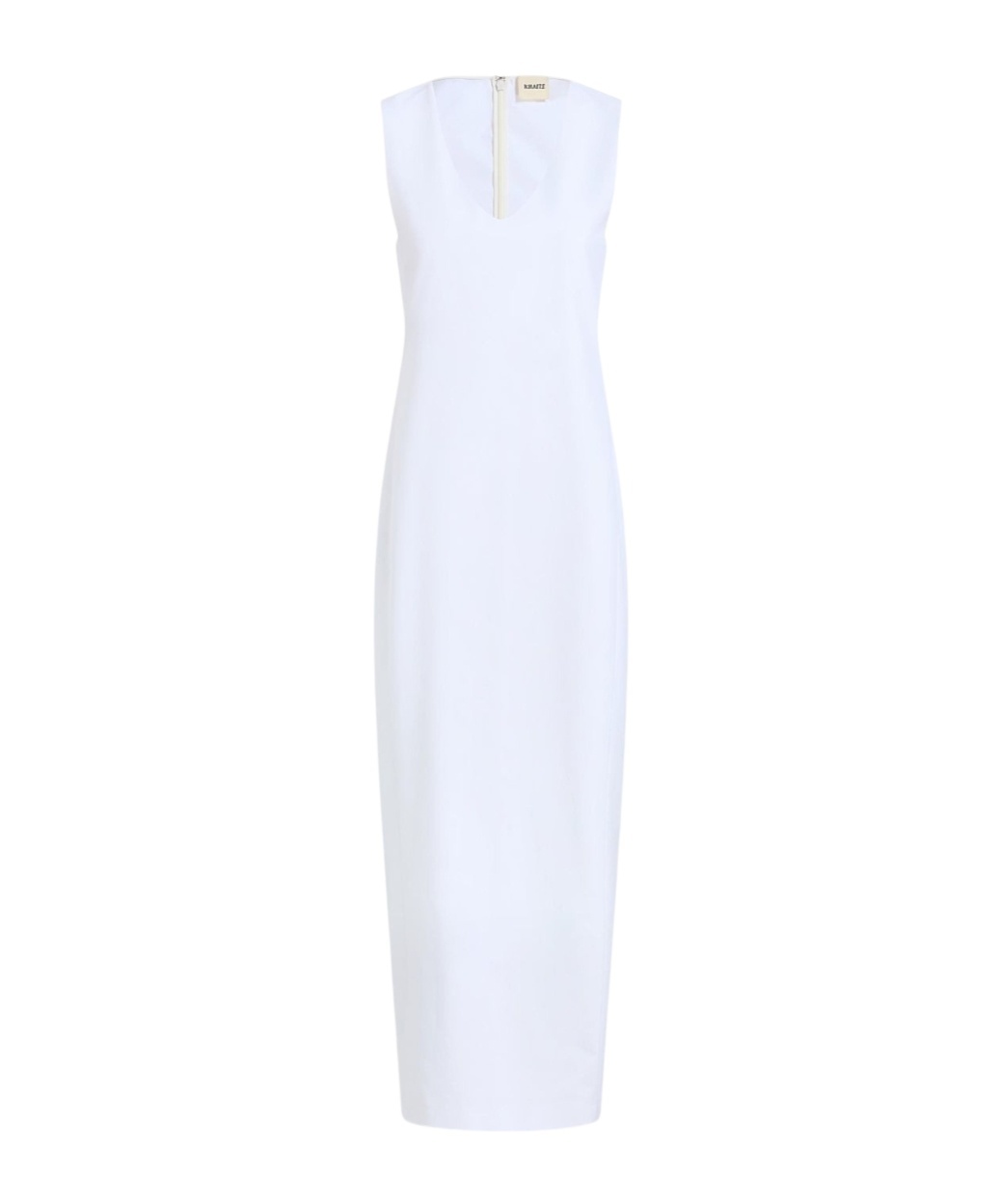 Khaite Avery Midi Dress In White