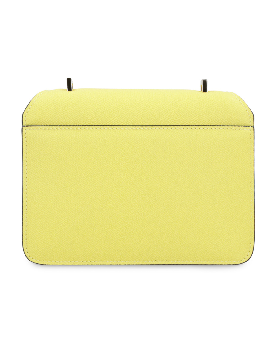 Valextra Mini Leather Crossbody Bag Nolo In Yellow
