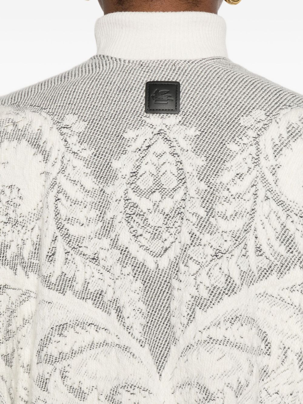 Etro Paisley-pattern Fringed Poncho In Multi