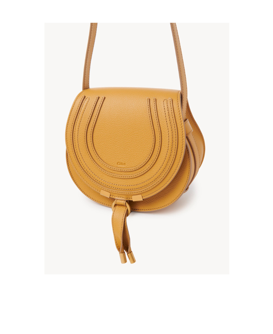 Chloé Chloe Marcie Small Saddle Bag Honey Gold In Brown