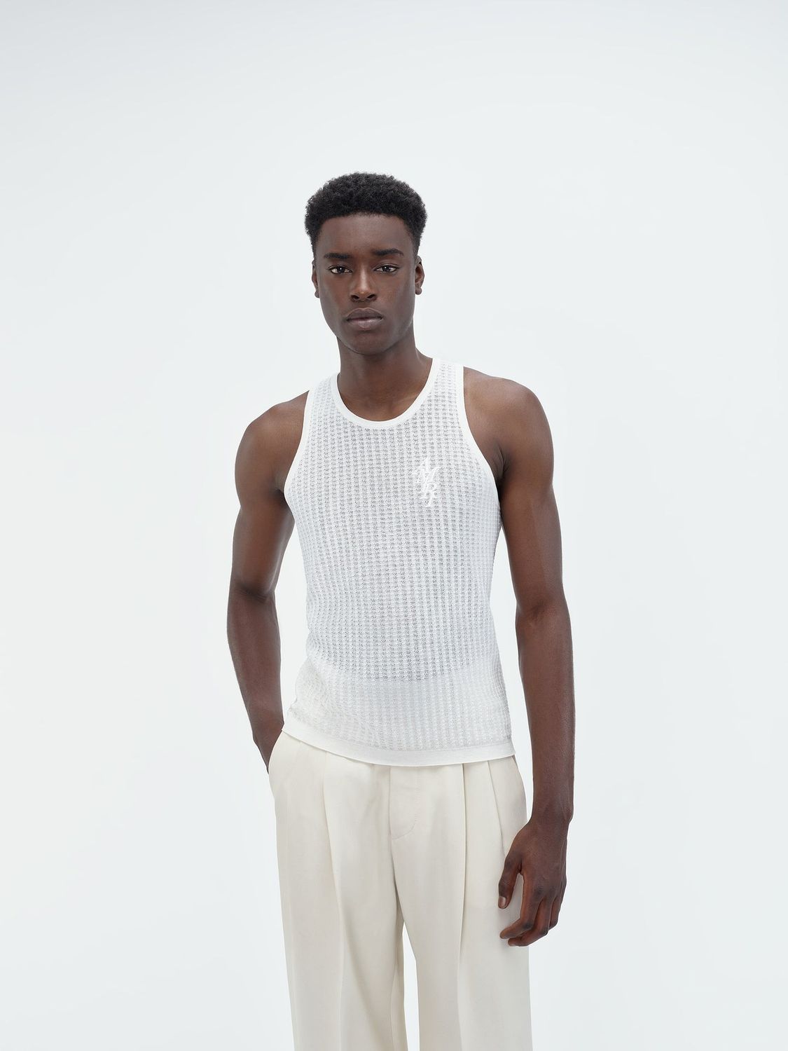 Amiri Sleeveless Vest In White