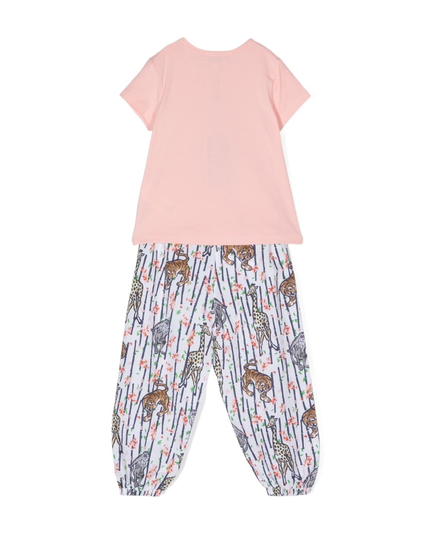 Kenzo Jungle-print Pants In Pink