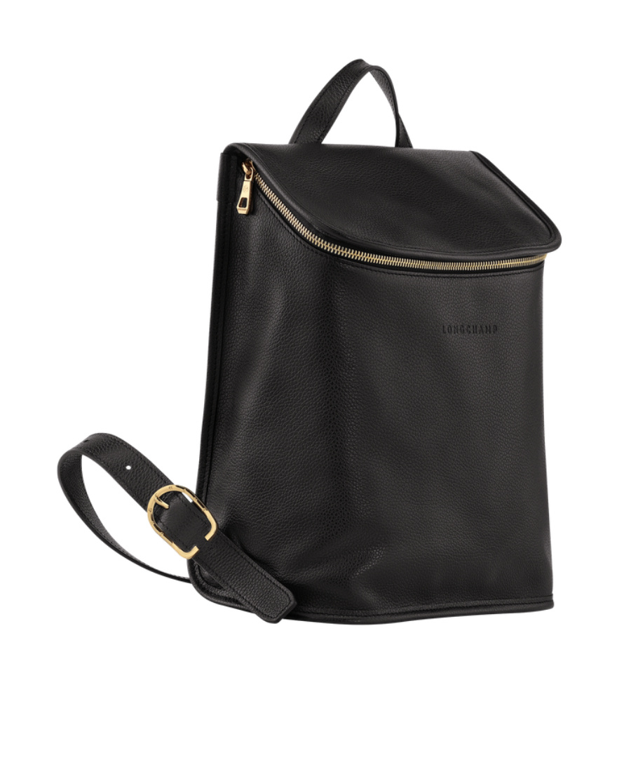 Longchamp Le Foulonne Backpack In Black