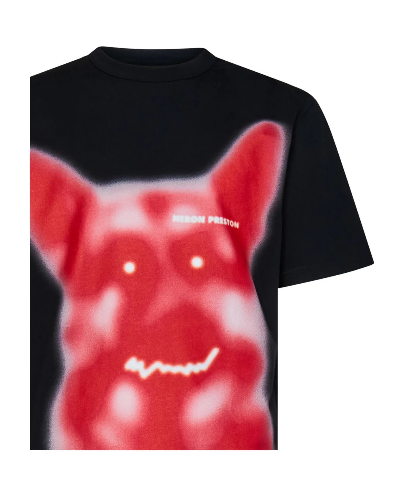 Heron Preston Beware Of Dog Printed T-shirt In Black