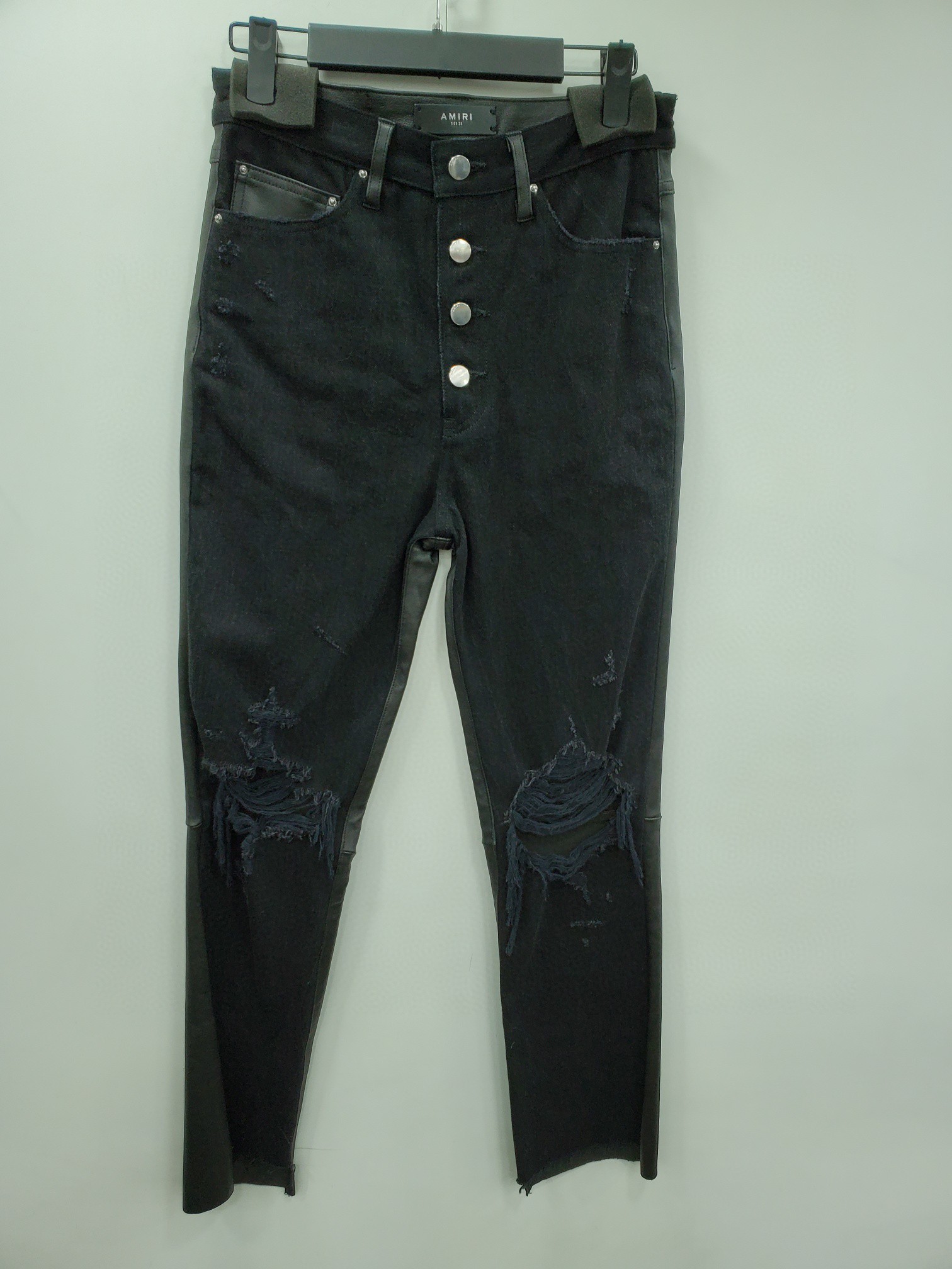 Amiri Ripped Jeans With Details In Black