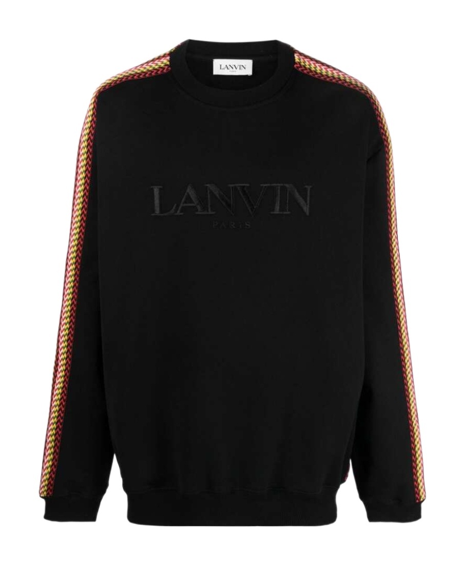 Lanvin Curb Lace-embellished T-shirt In Black