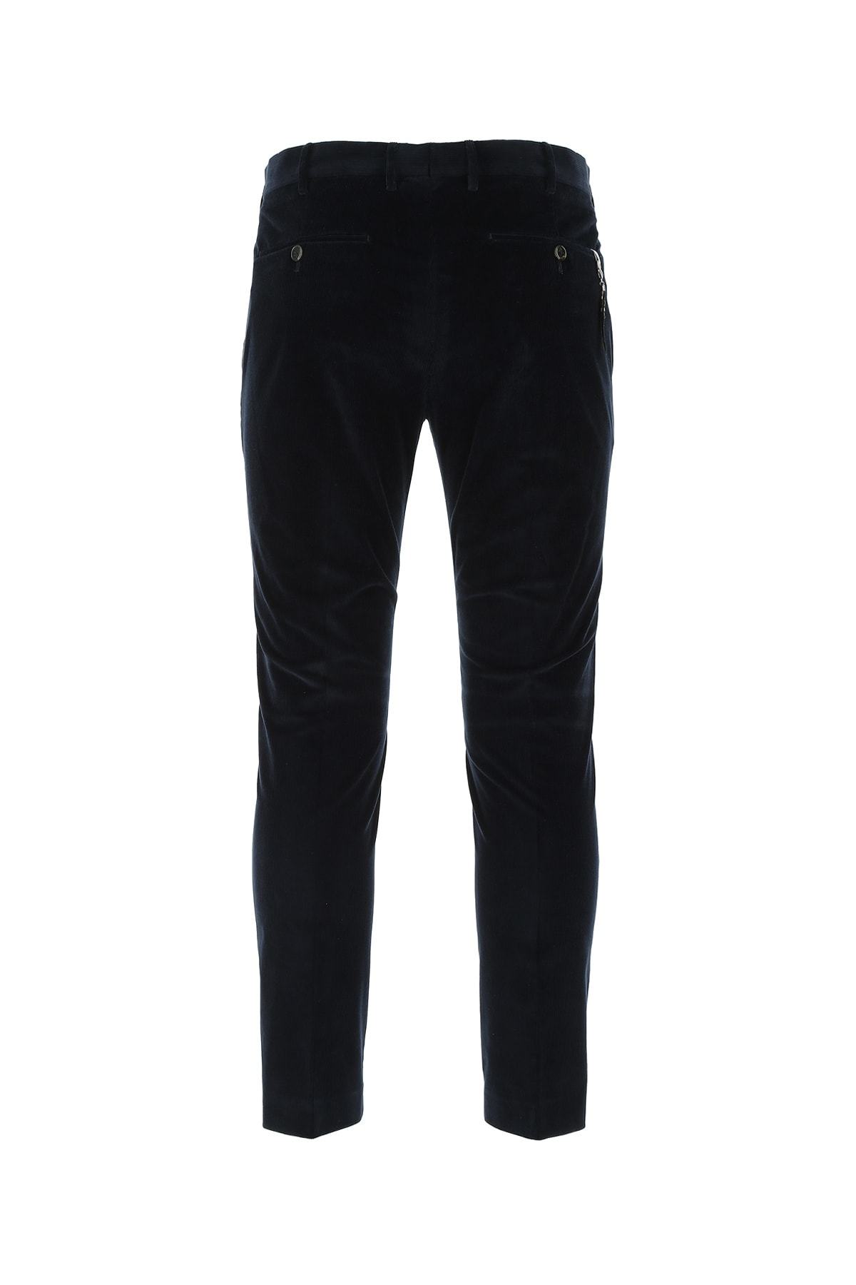 Pt01 Slim-fit Velvet Trousers In Black