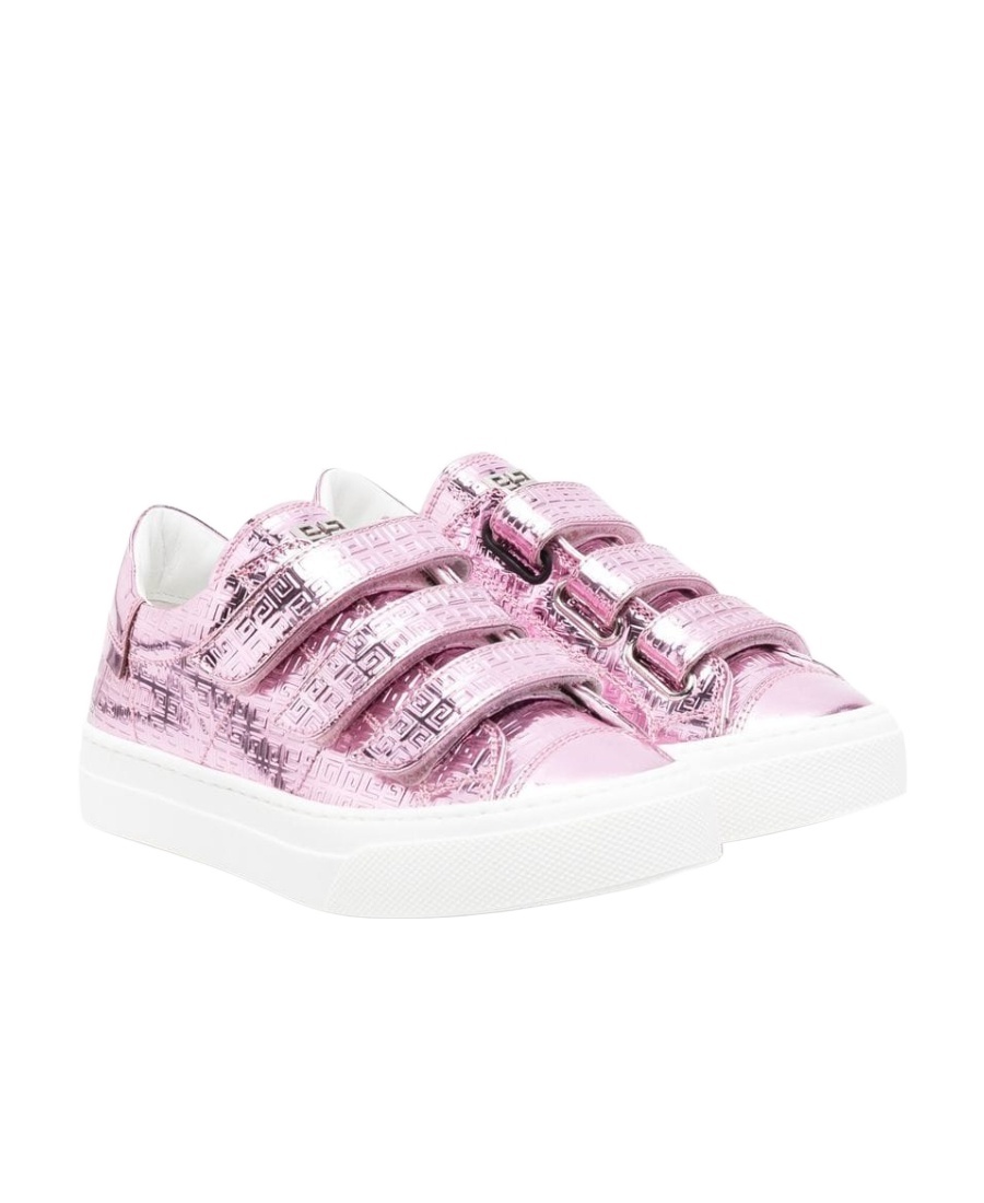 Givenchy Metallic Touch-strap Sneakers In Pink