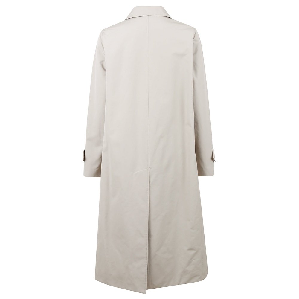 Aspesi Long Woolen Coat In Neutral