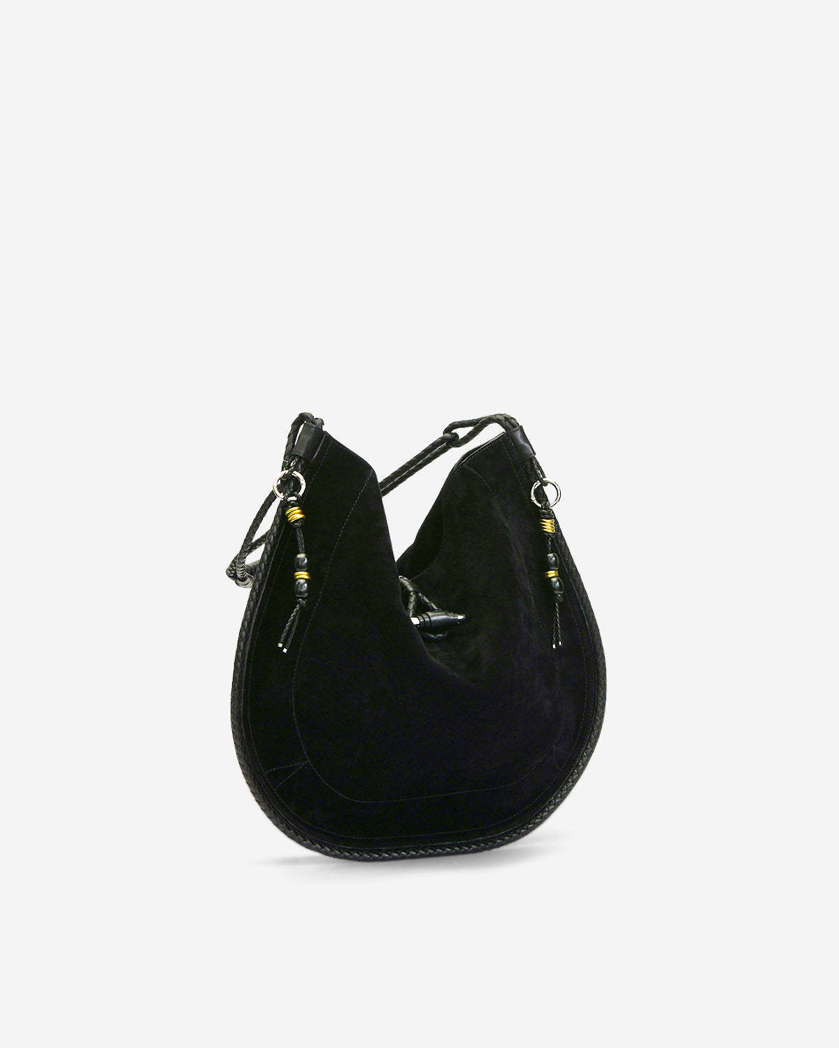 Isabel Marant Logo Shoulder Bag In Black