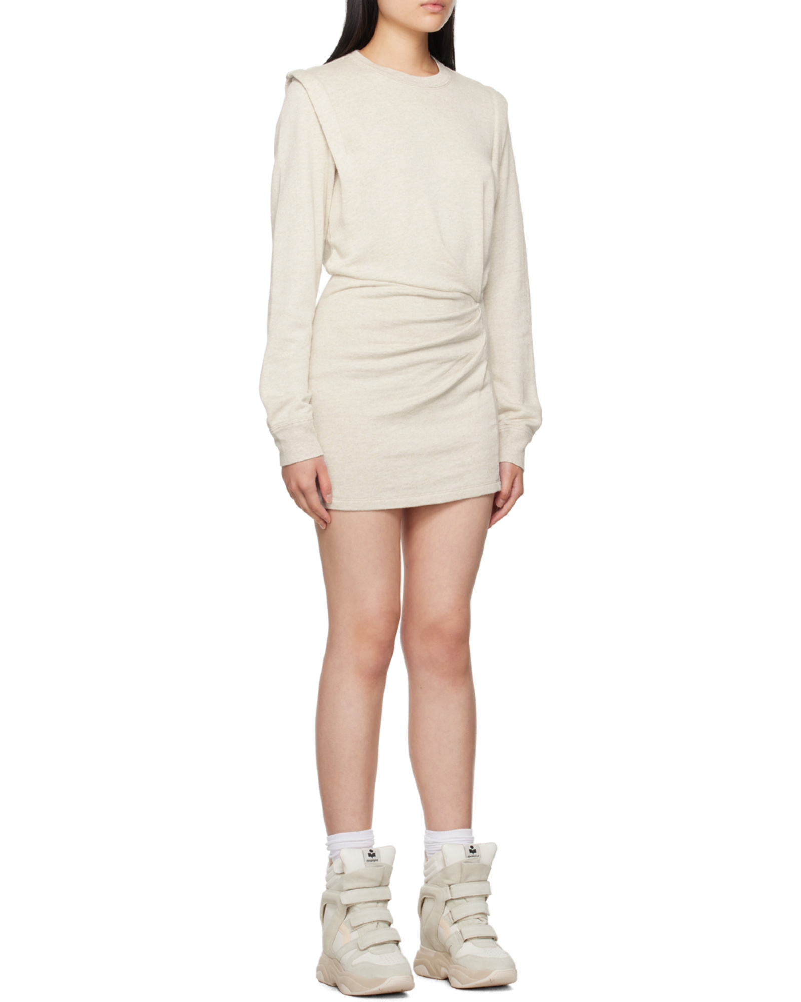 Isabel Marant Étoile Long Sleeved Dress In White
