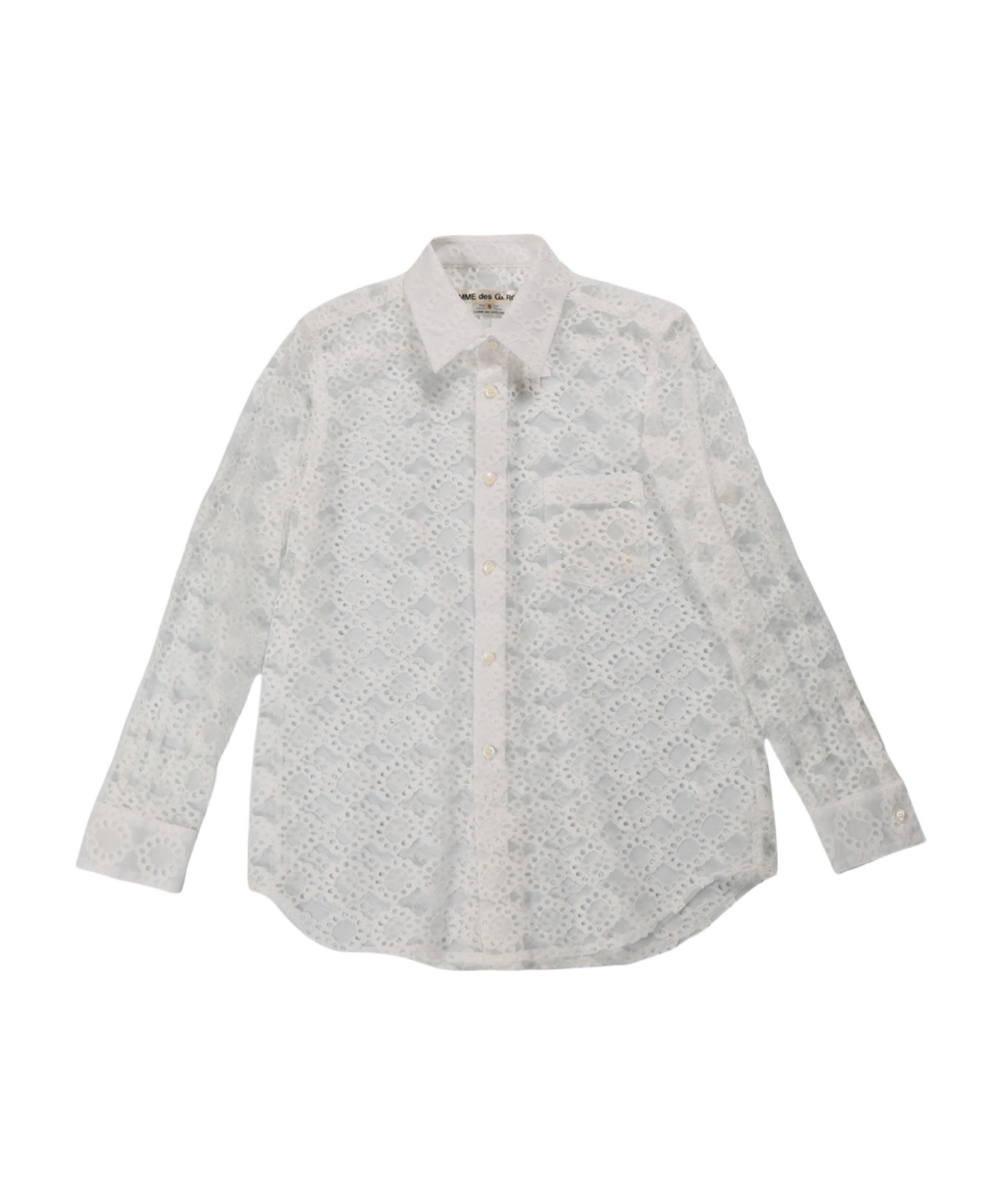 Comme Des Garçons Sheer Lace Shirt