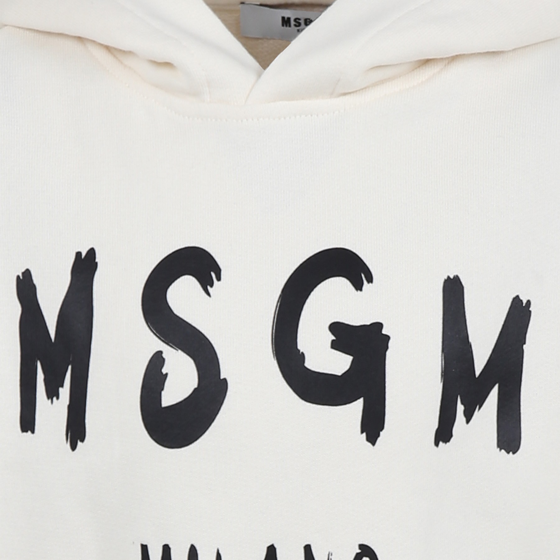 Msgm Long-sleeved Sweater In White