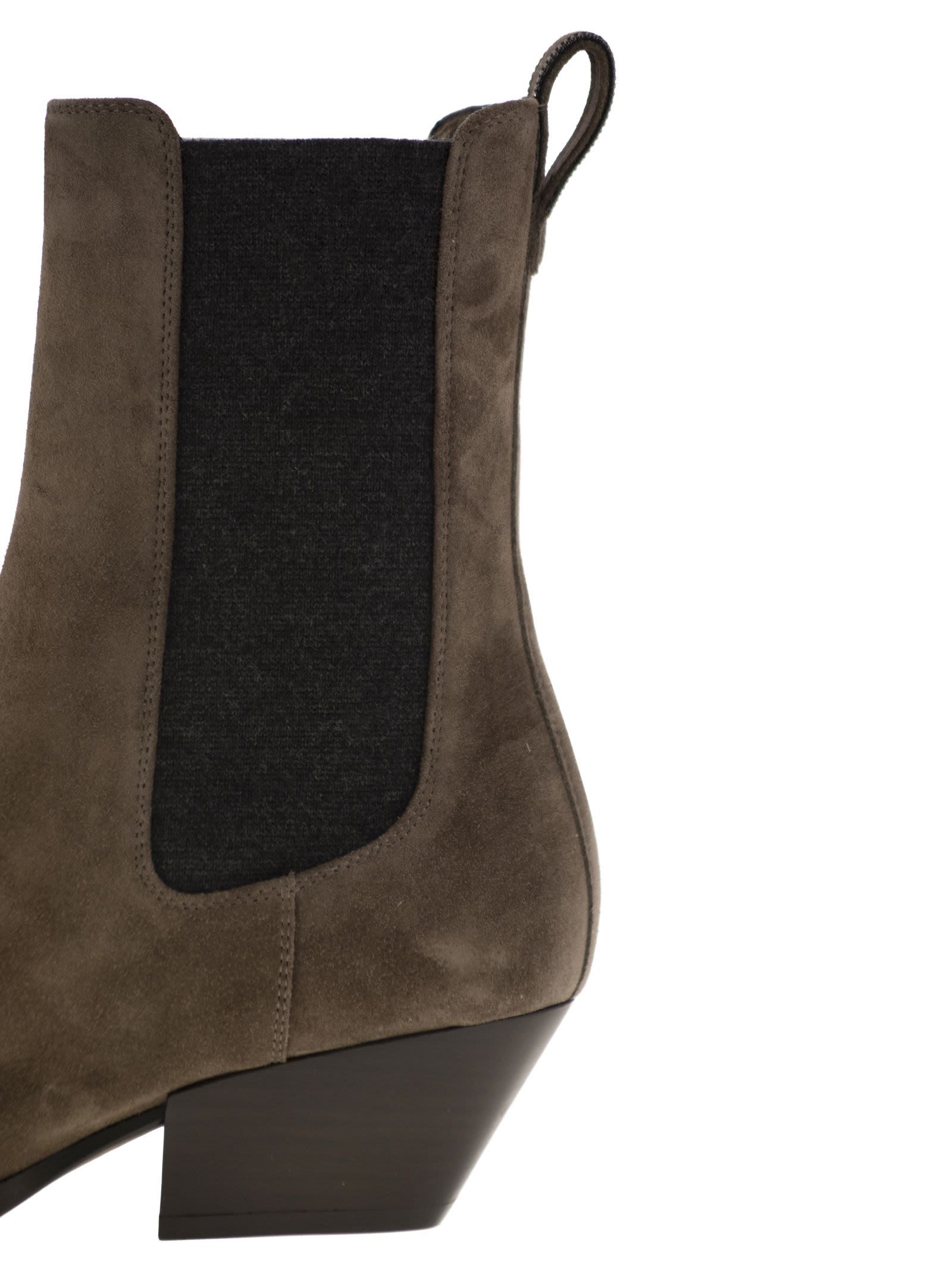 Brunello Cucinelli Pointed Toe Nude Boots