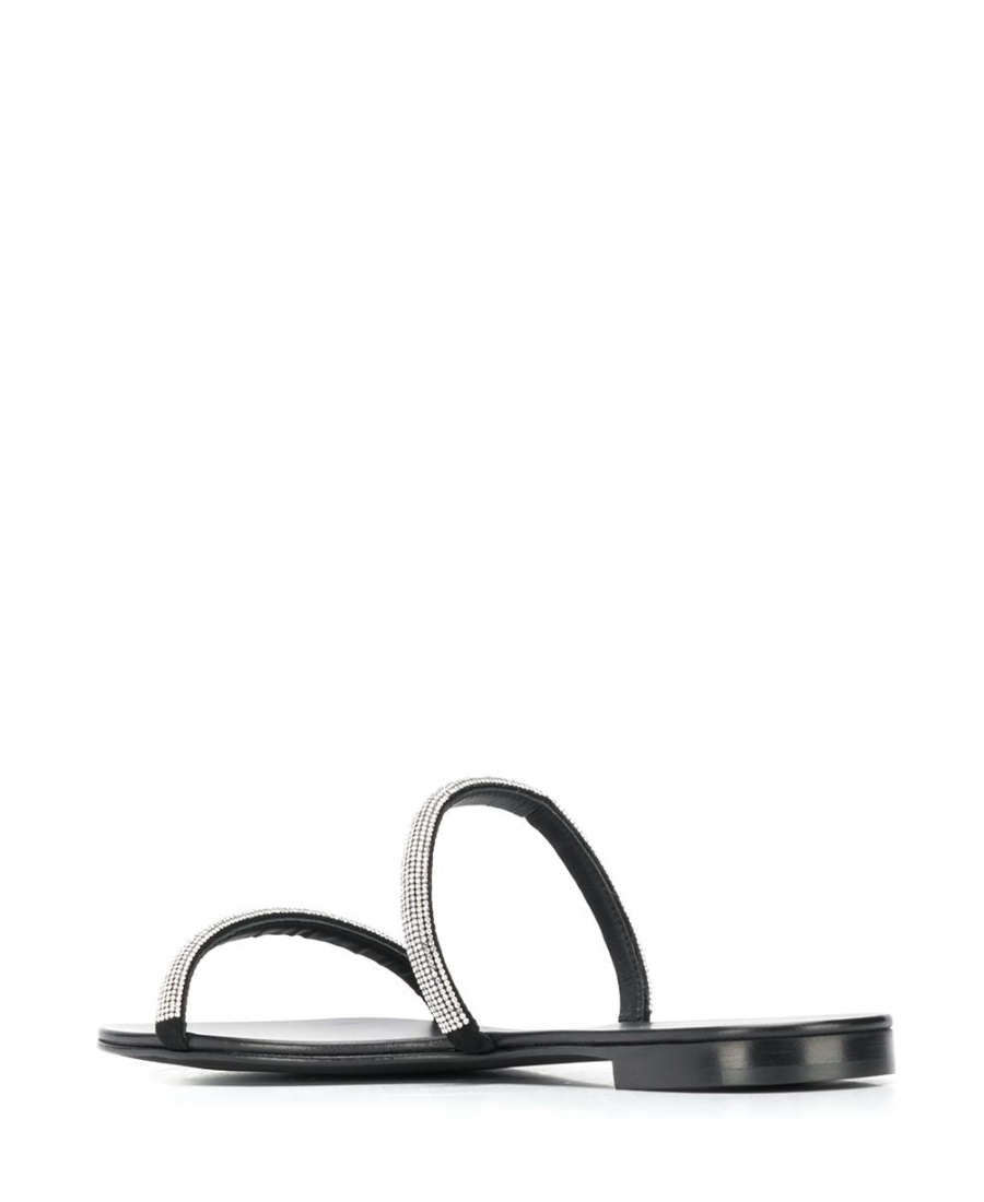 Giuseppe Zanotti Water Drill Inlaid Flip-flop In White