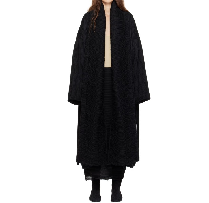 The Row Black Moorea Coat In Black