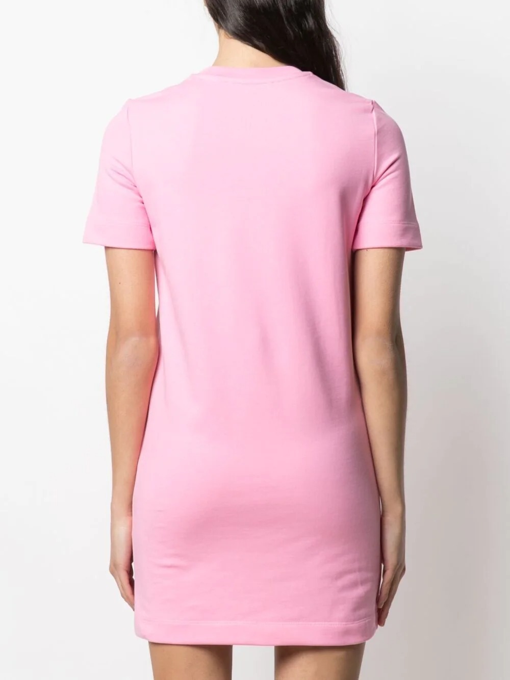 Moschino Logo Printed T-shirt Dress In Pink