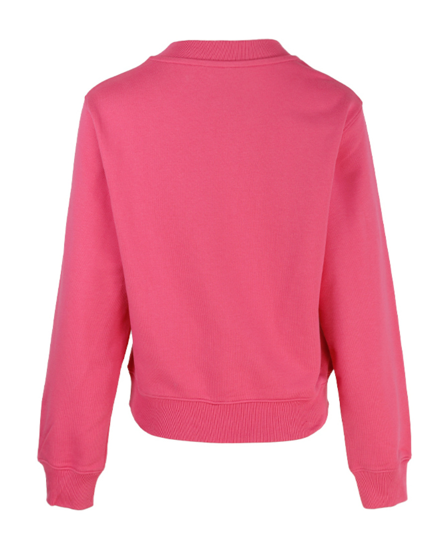 Moschino Logo-print Round Neck Sweater In Red