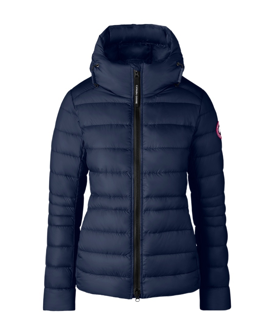 Shop Canada Goose Logo-patch Padded Down Jacket In Blue