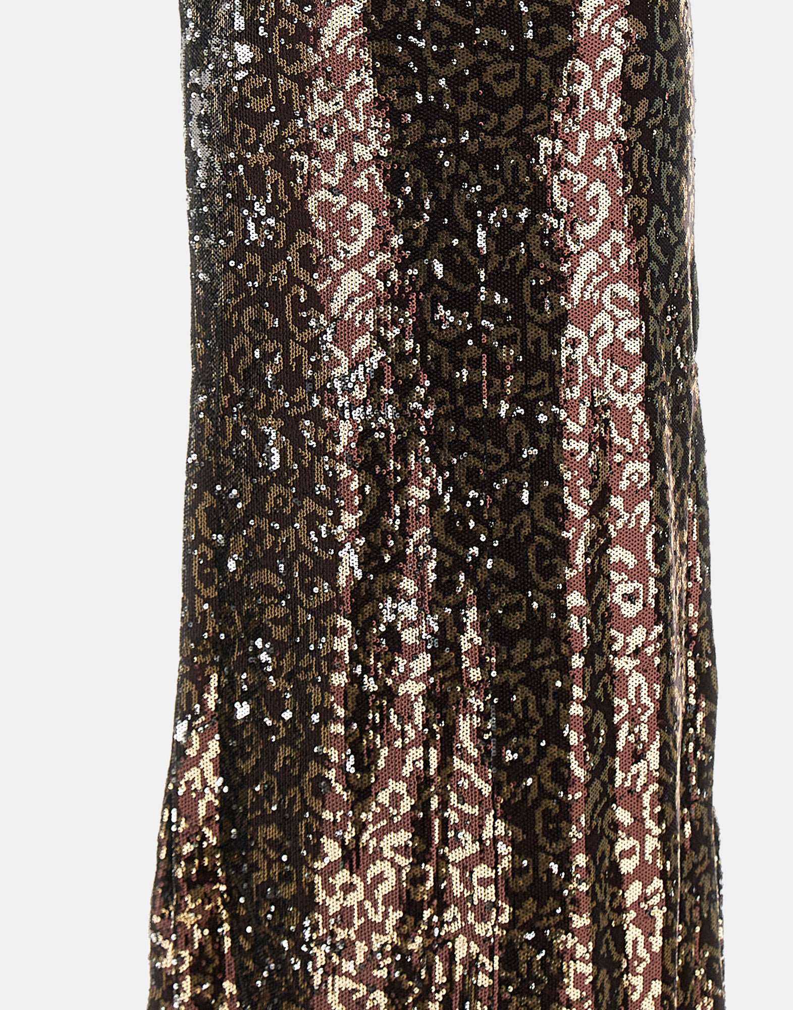 Palm Angels Back-opening Sequin Maxi Dress In Black