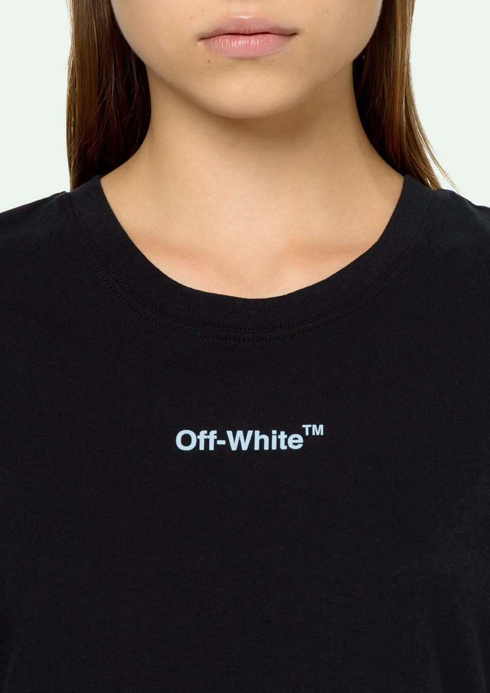 Off-white Graphic Print Cotton T-shirt In Black