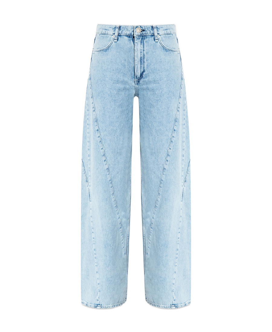 Rag & Bone Seam-detail Wide-leg Jeans In Blue
