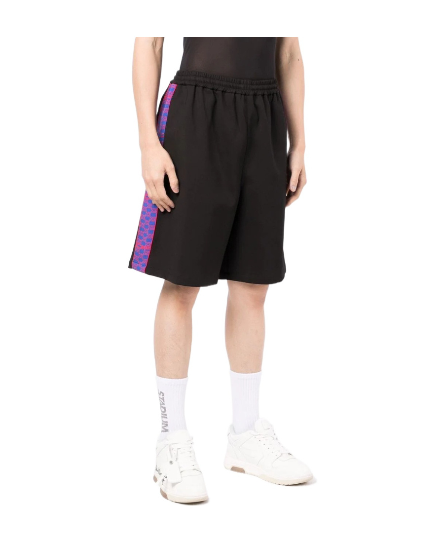 Off-white Monogram Band Track Shorts In Black