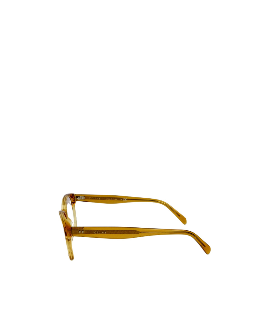 Celine Logo Transparent Flat Lens In Yellow