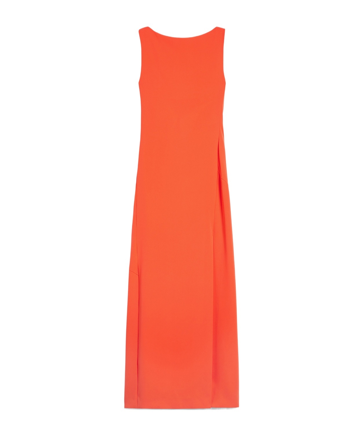 Max Mara Pianoforte Sleeveless Open-back Dress In Red