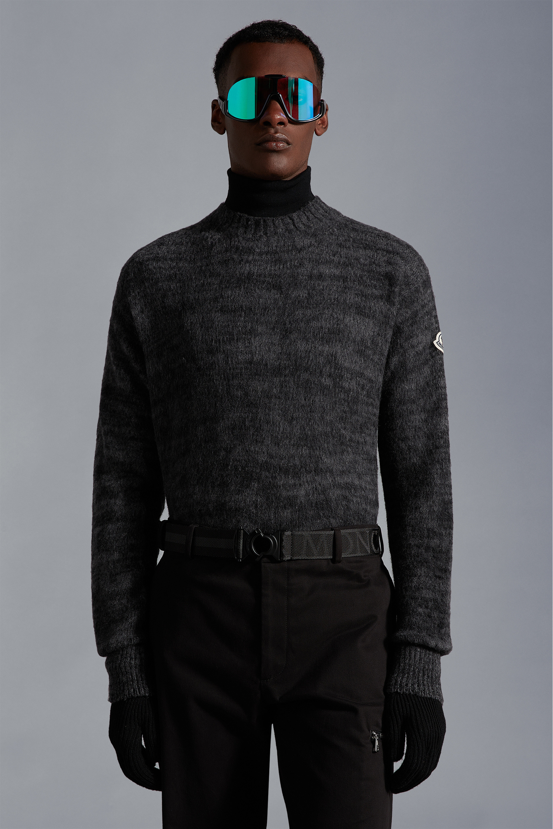 Shop Moncler Moulin� Virgin-wool Jumper In Gray