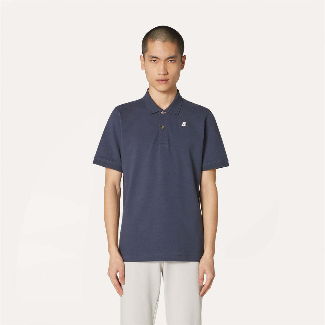 K-way Short-sleeved Polo Shirt In Black