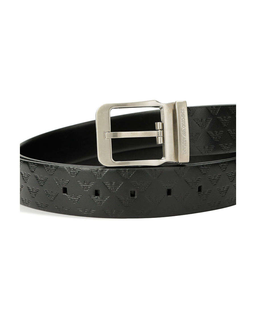 EMPORIO ARMANI LOGO ENGRAVING BELT